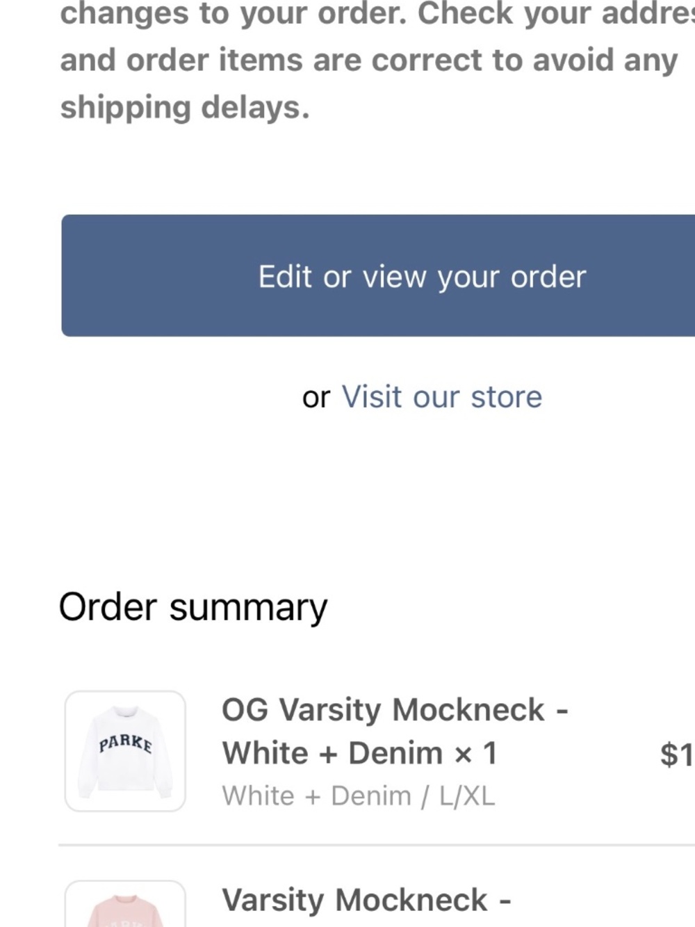 PARKE - Varsity Mockneck - Rose L/XL - Picture 6 of 6